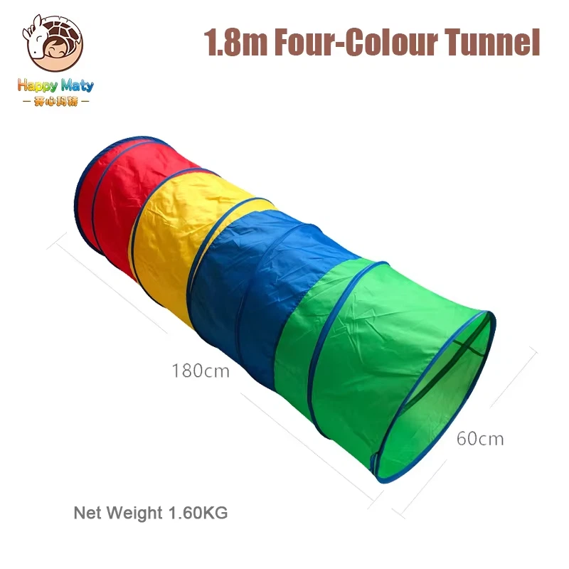 Lapset leikkivät tunneliteltta taaperoille